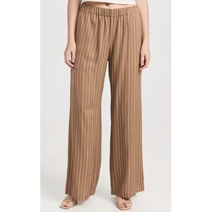 Striped Tan Women's Pantsuit